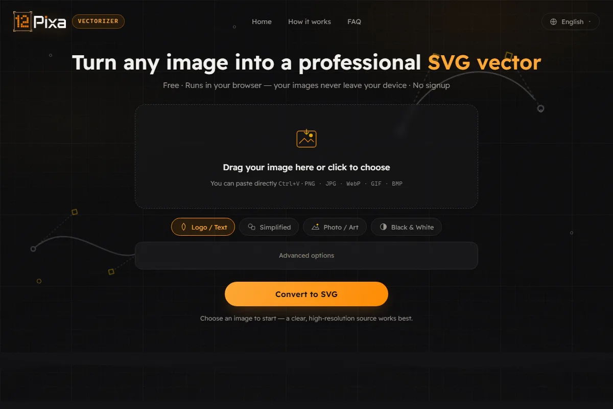 مشروع 12pixa Vectorizer من أعمال AiJoLabs